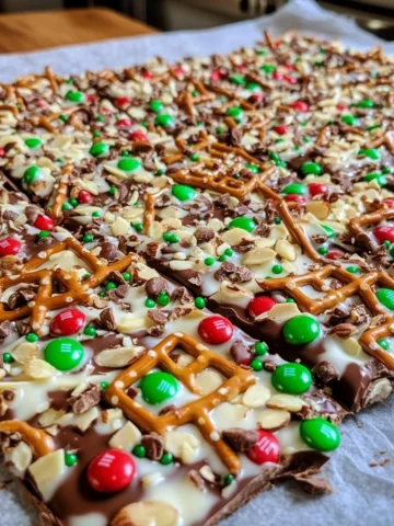 Christmas Pretzel Bark