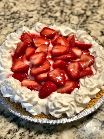 Best Strawberry Icebox Pie