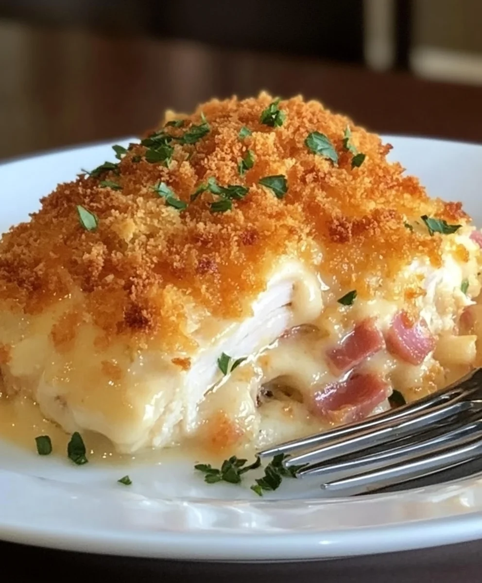 Chicken Cordon Bleu Casserole