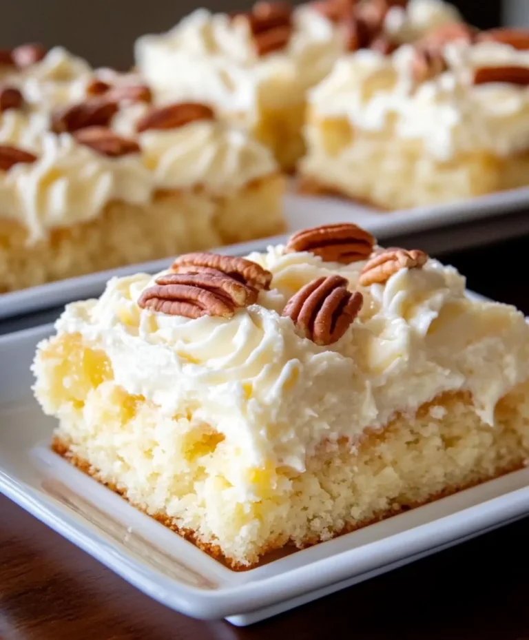 Pineapple Pecan Cake with Cream Cheese Frosting