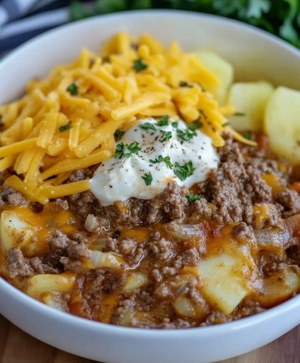 Slow-Cooker Hamburger Hash