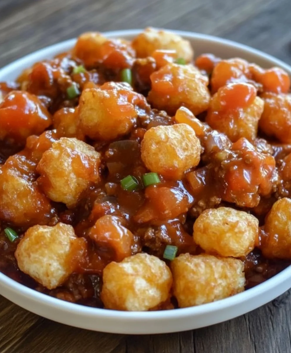 Tater Tot Sloppy Joe Casserole