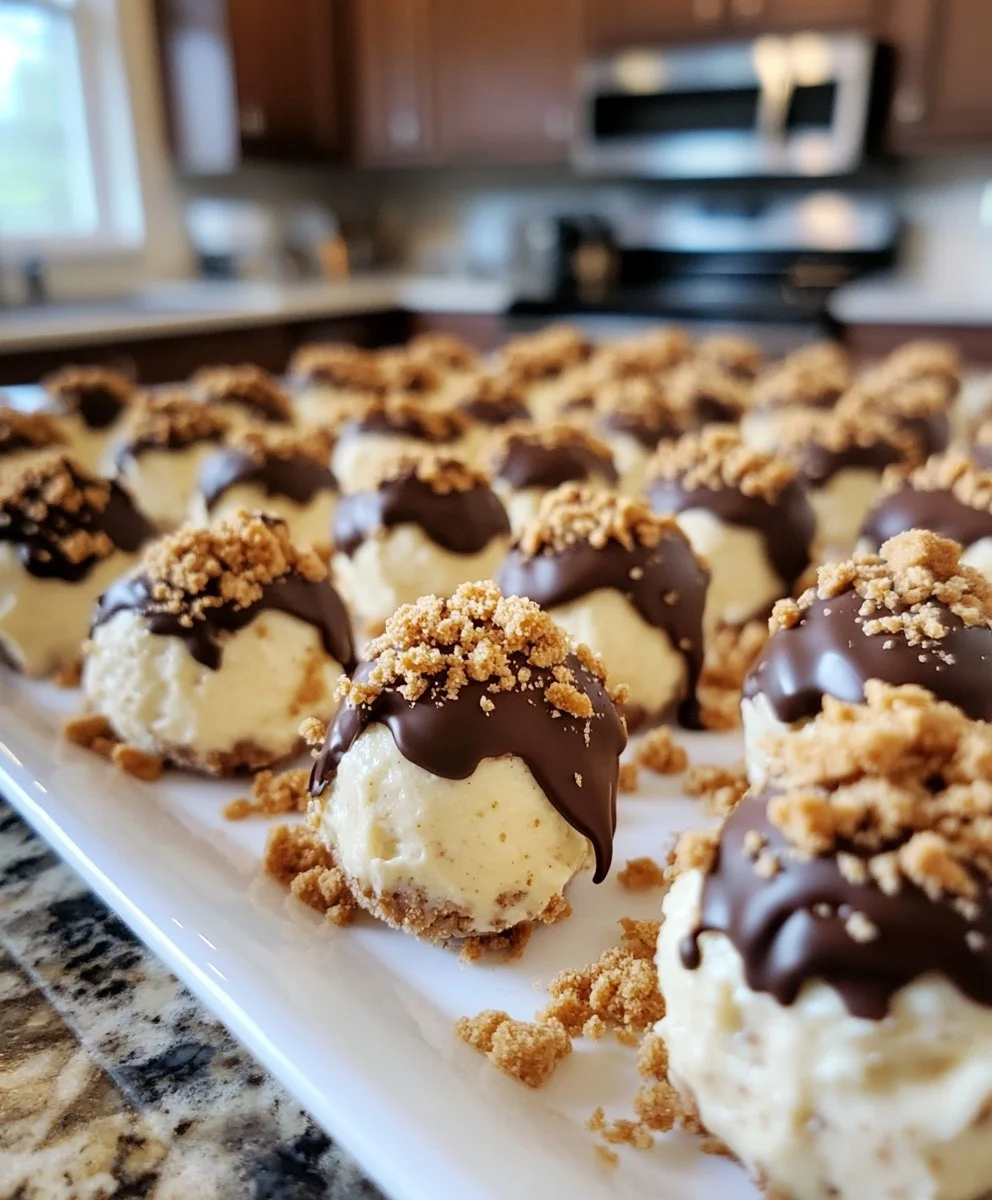 No-Bake Peanut Butter Cheesecake Balls
