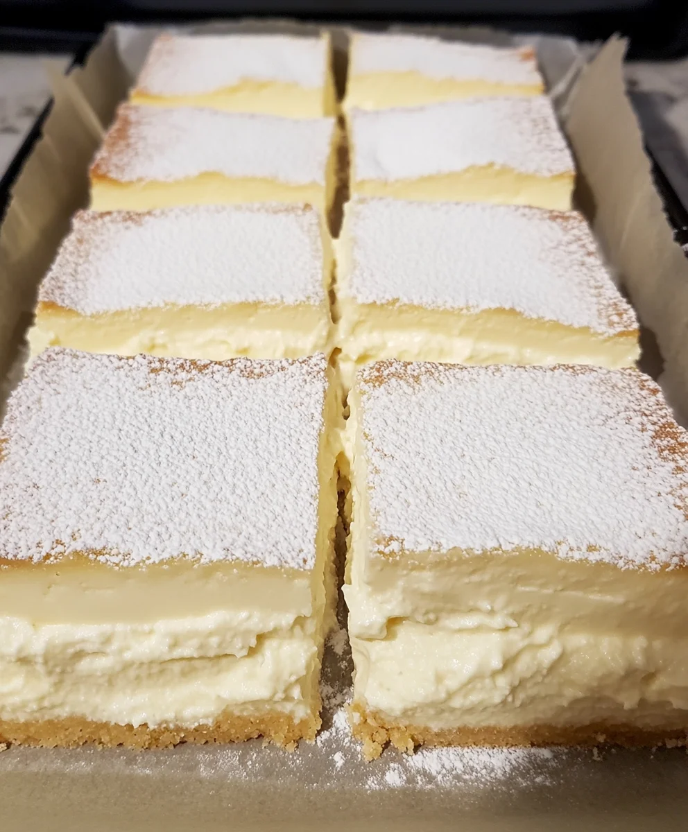 Vanilla Custard Cream Squares