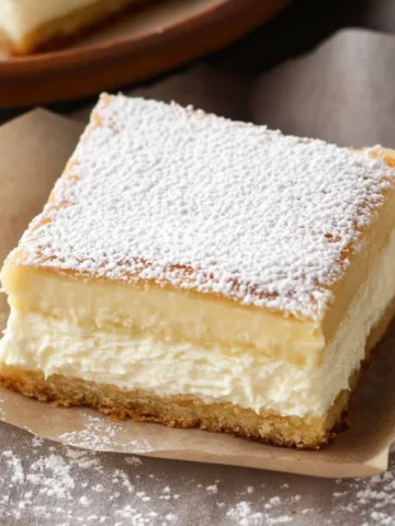 Vanilla Custard Cream Squares
