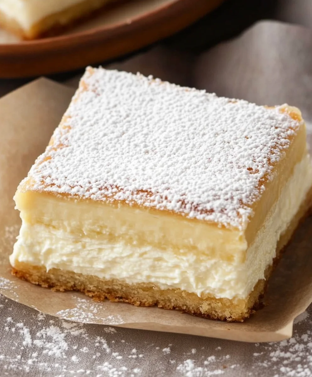 Vanilla Custard Cream Squares