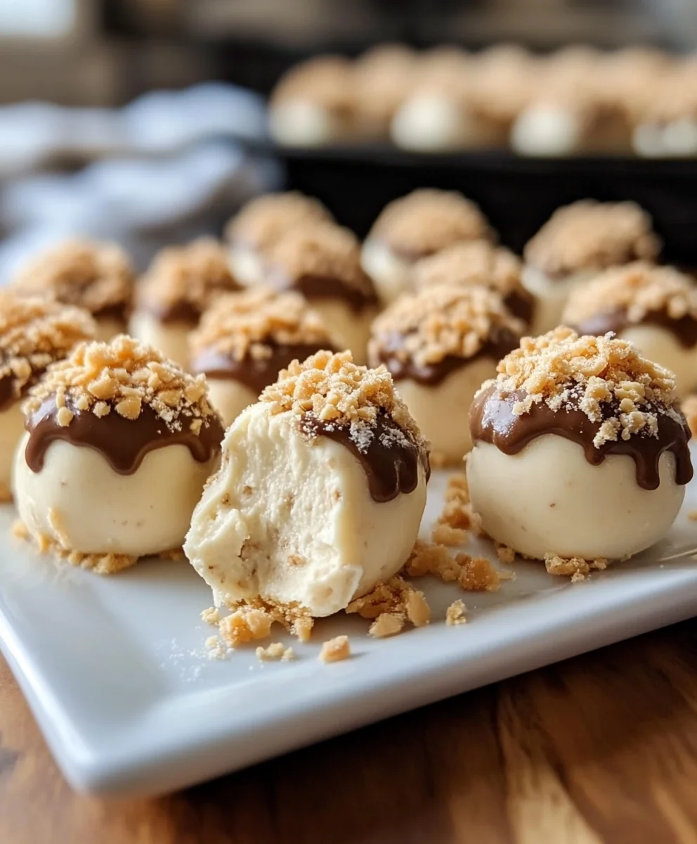 No-Bake Peanut Butter Cheesecake Balls
